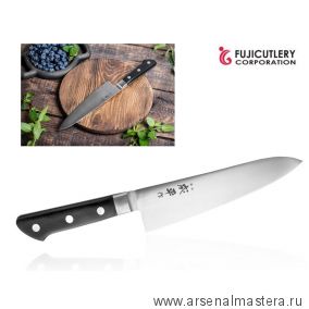 ЦЕНЫ НИЖЕ! Шеф Нож кухонный поварской Fuji Cutlery Narihira длина лезвия 180 мм, сталь Mo - V, рукоять ABS пластик, заточка 8000 Tojiro FC-42