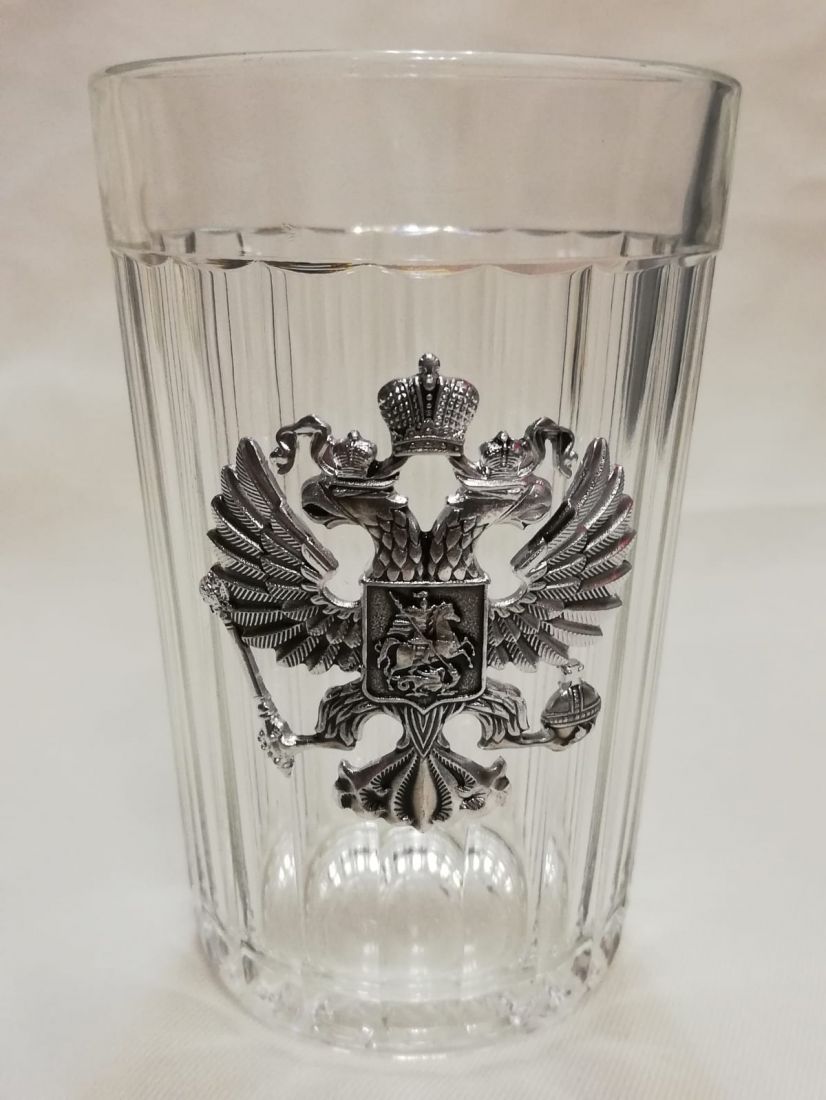 Граненый стакан герб России