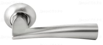 Дверные ручки Rucetti RAP 18 SN/CP Цвет - Белый никель/хром