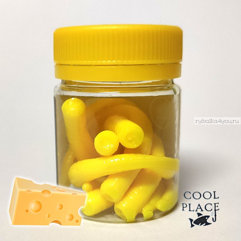 Мягкая приманка Cool Place Worm 7,5 см / цвет: желтый