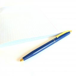 ручки синие с золотистым
