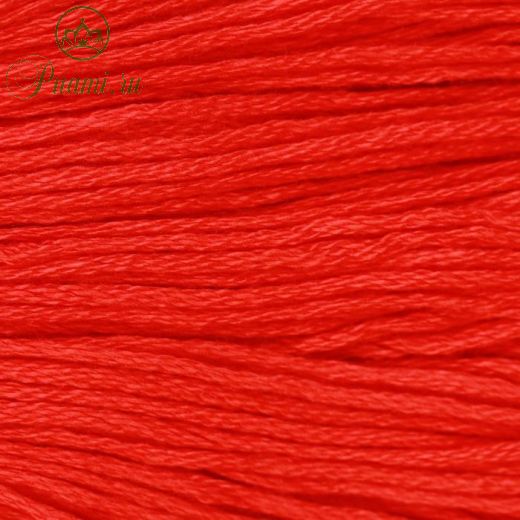 Нитки мулине, 8 ± 1 м, цвет красный №606