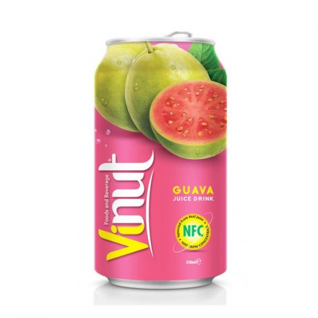 Напиток Vinut сокосодержащий "Сок розовой гуавы", объем 330 мл