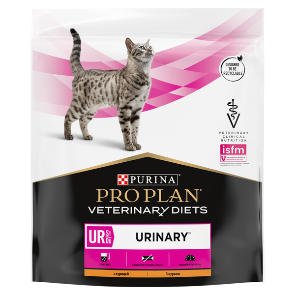 Сухой корм для кошек Purina Pro Plan vet UR Urinary Chicken диета при МКБ с курицей