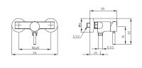 Однорычажный смеситель для душа Migliore Fortis ML.FRT-5238 схема 5