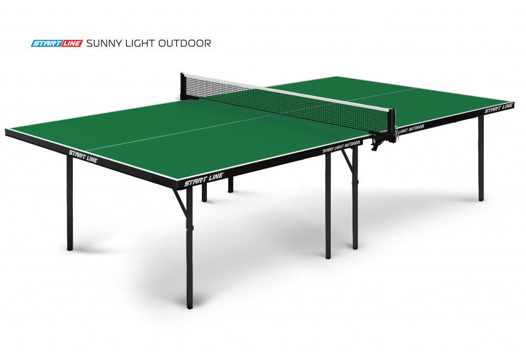 Теннисный стол Sunny Light Outdoor green - облегченная модель всепогодного теннисного стола, экономичный вариант