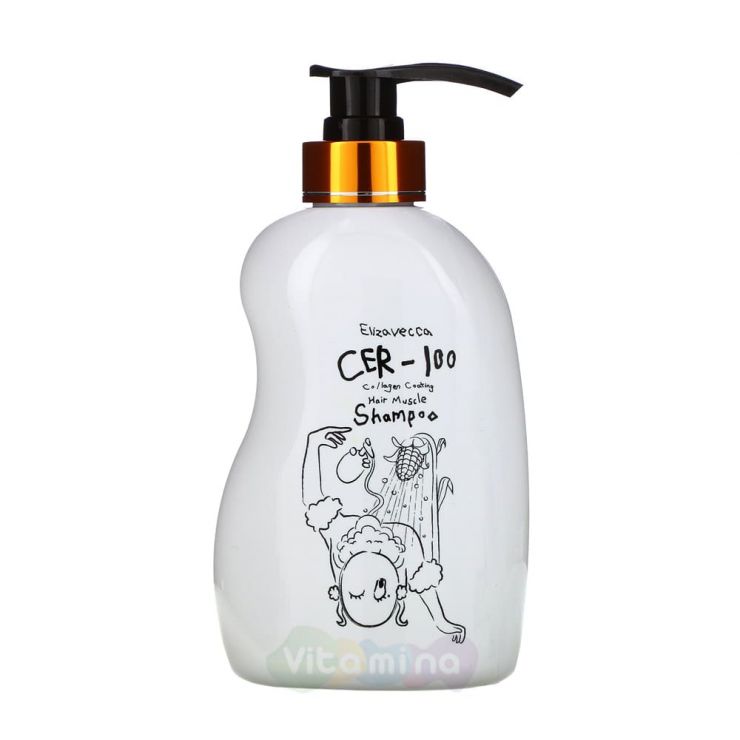 Elizavecca Шампунь для волос с коллагеном CER-100 Collagen Coating Hair Muscle Shampoo, 500мл.