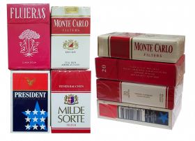 Набор Сигареты коллекционные - Monte Carlo, Milde Sorte, President, Fluieras. Европа-США 90-е. годы Ali