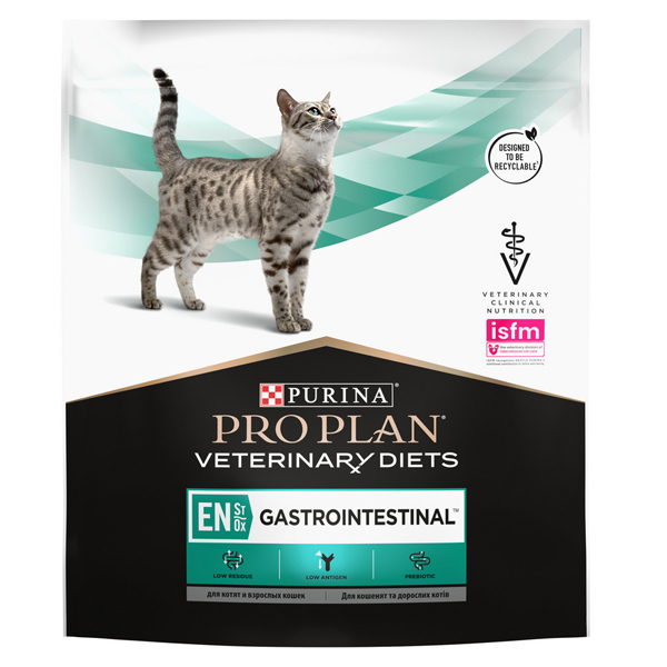 Сухой корм для кошек Pro Plan Veterinary Diets EN ST/OX Gastrointestinal для снижения проявлений острых кишечных расстройств