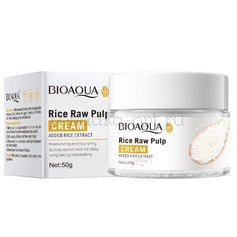 Bioaqua Крем для лица с экстрактом риса Rice Raw Pulp Cream, 50 г