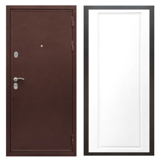 Дверь входная металлическая Армада H5 Антик Медь ФЛ-119 Белый Софт