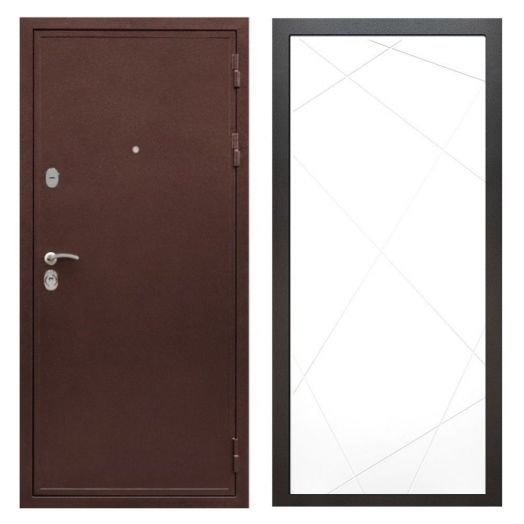 Дверь входная металлическая Армада H5 Антик Медь ФЛ-291 Белый Софт