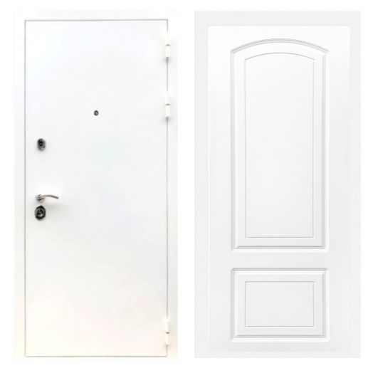 Дверь входная металлическая Армада H5 Шагрень Белая ФЛ-138 Белый Софт