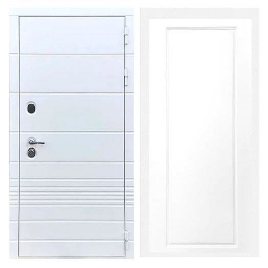 Дверь входная металлическая Армада H-TR Белый Софт ФЛ-119 Белый Софт