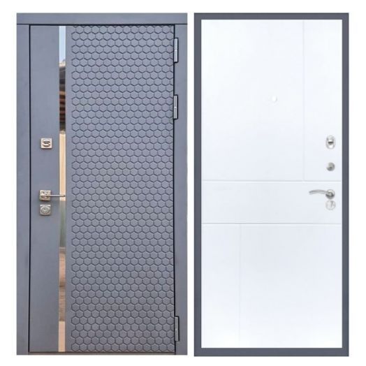 Дверь входная металлическая Армада H24 Силк Титан ФЛ-290 Белый Софт
