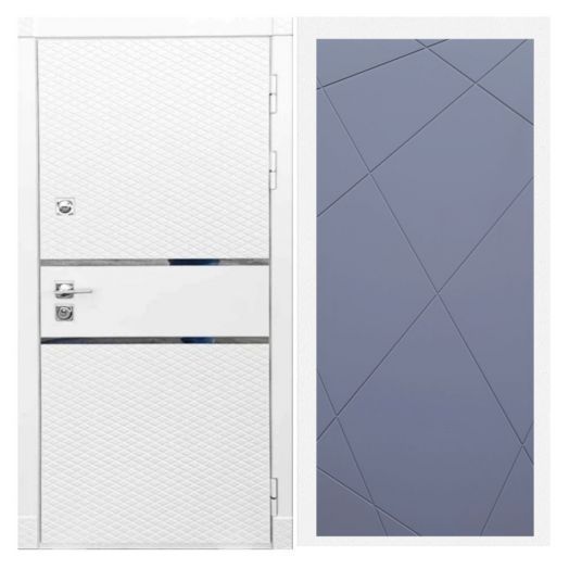 Дверь входная металлическая Армада H15 Белый Софт ФЛ-291 Силк Титан
