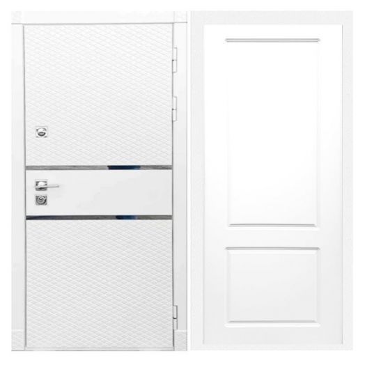 Дверь входная металлическая Армада H15 Белый Софт ФЛ-117 Белый Софт
