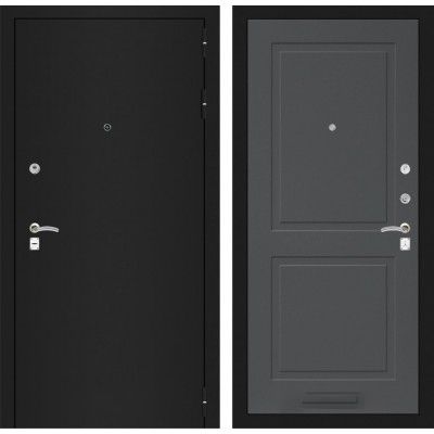 Дверь Входная Металлическая Лабиринт CLASSIC шагрень черная 11 Графит софт