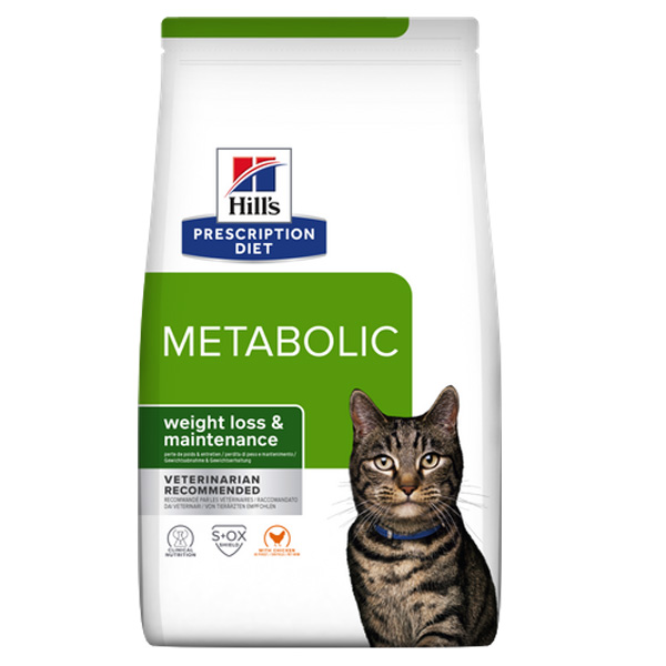 Сухой корм для кошек Hill's Prescription Diet Metabolic для снижения и контроля веса с курицей