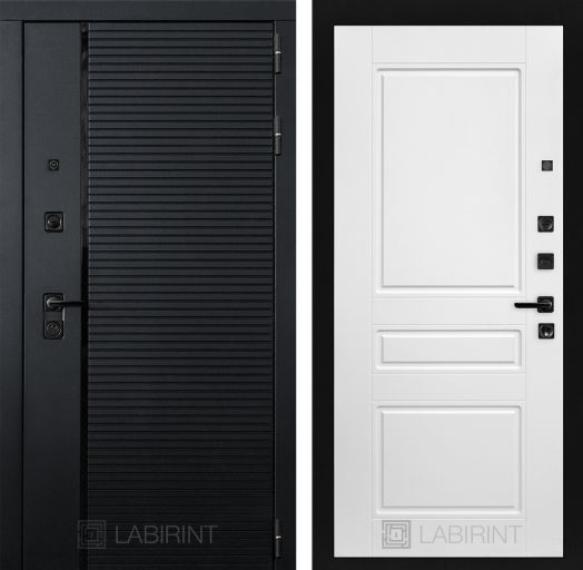 Дверь Входная Лабиринт (LABIRINT) ПИАНО 03 Белый софт