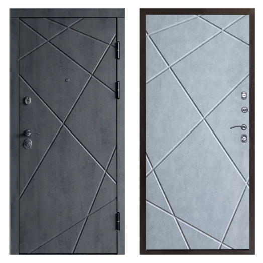 Входная Металлическая Дверь Термодор Termo-door (T.DOOR)  Лучи бетон Лучи бетон светлый
