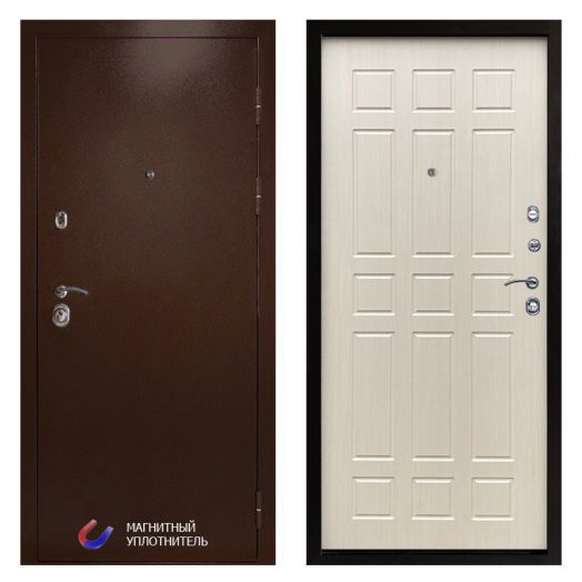 Входная Металлическая Дверь Термодор Termo-door (T.DOOR) Техно Медь Спарта лиственница