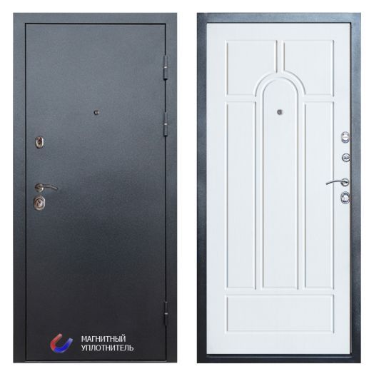 Входная Металлическая Дверь Термодор Termo-door (T.DOOR) Техно Графит Арка Лиственница