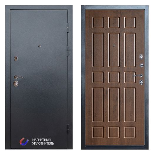 Входная Металлическая Дверь Термодор Termo-door (T.DOOR) Техно Графит Спарта дуб