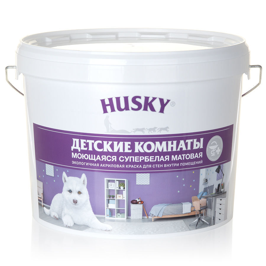 Краска для детских комнат, Husky