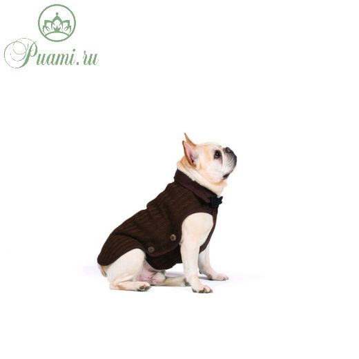 Нано куртка Dog Gone Smart Nano Knit Sweater, р 24, коричневая