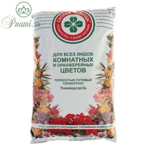 Грунт для комнатных цветов Скорая помощь, 5 л