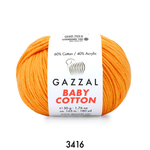 Baby cotton (Gazzal) 3416-желто-оранжевый