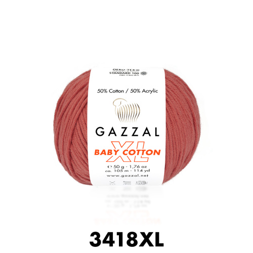 Baby cotton XL (Gazzal) 3418-глина