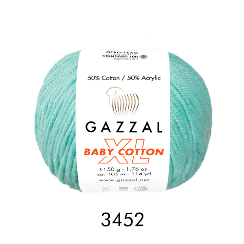Baby cotton XL (Gazzal) 3452-мята