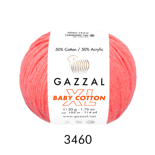 Baby cotton XL (Gazzal) 3460-коралл
