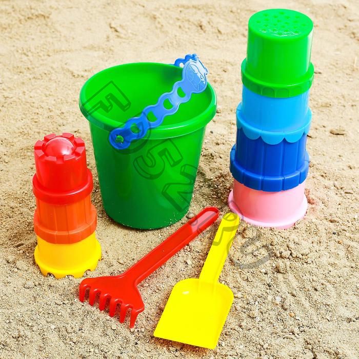 Набор для игры в песке, цвета МИКС (склад)