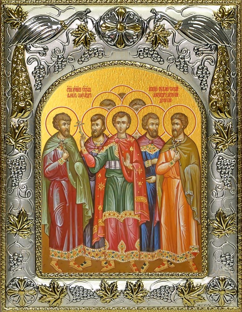 Икона Собор мучеников Кесарийских (14х18)