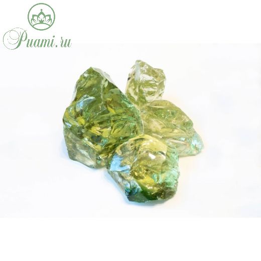Стеклянный камень (эрклез) "Рецепты Дедушки Никиты", фр 20-70 мм, светло-зеленый, 10 кг