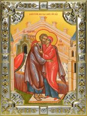 Икона Зачатие святой Анны егда зачат святую Богородицу (18х24)
