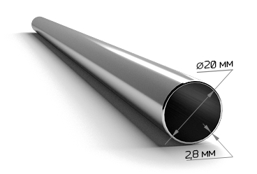 Труба стальная водогазопроводная черная Ду 20х2,8 мм