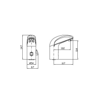 Сенсорный смеситель для раковины Zucchetti Rubinetti Elettronici SE2153 схема 2