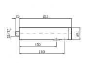 Сенсорный смеситель для раковины Zucchetti Rubinetti Elettronici SE2243 схема 2