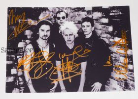 Автографы: Depeche Mode. Дэйв Гаан, Мартин Ли Гор, Эндрю Флетчер, Алан Уайл. Редкость