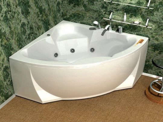 Акватек полимерная ванна Поларис-2 155x155 схема 1