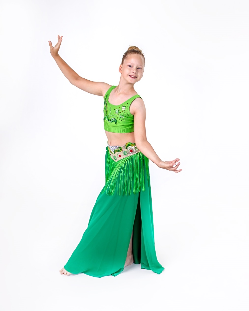Товары детских восточных танцев на 11 12 лет зеленого цвета