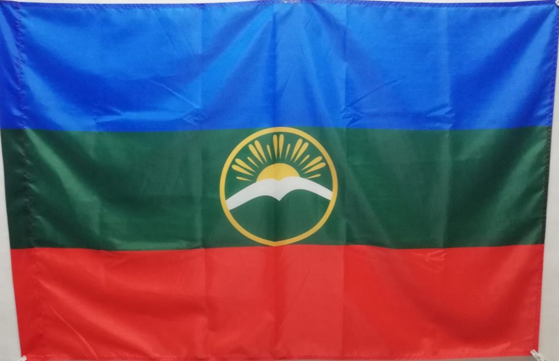 Флаг Карачаево-Черкесской Республики 135х90см