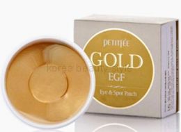 PETITFEE Gold & EGF Eye & Spot Patch (90 штук) -  набор гидрогелевых патчей для кожи вокруг глаз и других проблемных областей  с золотом и олигопептидом EGF (90 штук).