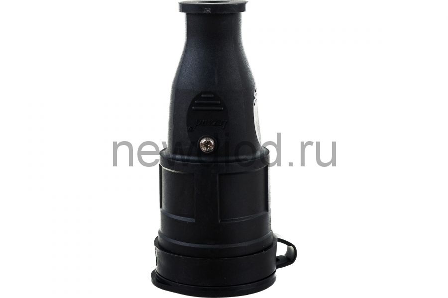 Штепсельный разъем с заглушкой 2Р+РЕ 1х16А 220-240V (каучук) Lezard