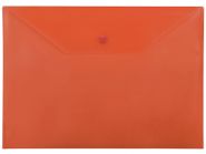 Папка-конверт А4 с кнопкой, 0.18 мм, красный (арт. 19106)