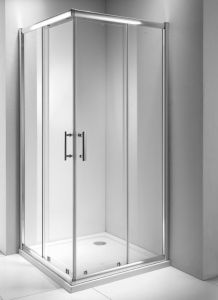 Душевой уголок Oporto Shower 8013CH 100x90x190 см, прозрачное стекло 6 мм